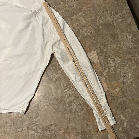 Alex Mill Shirt Mens Small White Wash & Go Long Sleeve Button Twill Huckberry - Picture 13 of 14